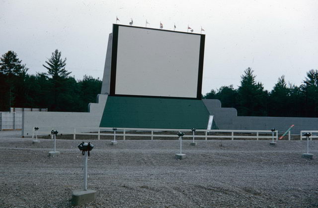 Tawas Drive-In Theatre - 1950 Shot From A S Al Johnson